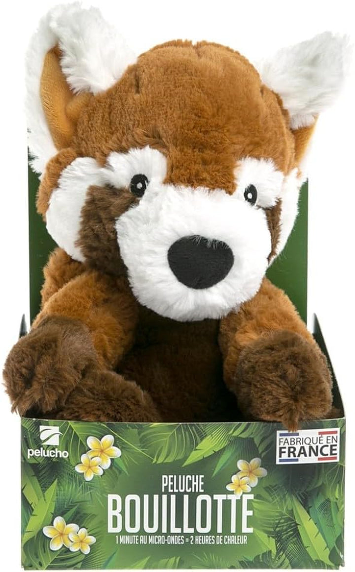- Red Panda Hot Water Bottle - Made in France - Lavender and Wheat - Warmth - Well-Being - Softness - Dry Hot Water Bottle - Baby Hot Water Bottle - Microwave Hot Water Bottle
