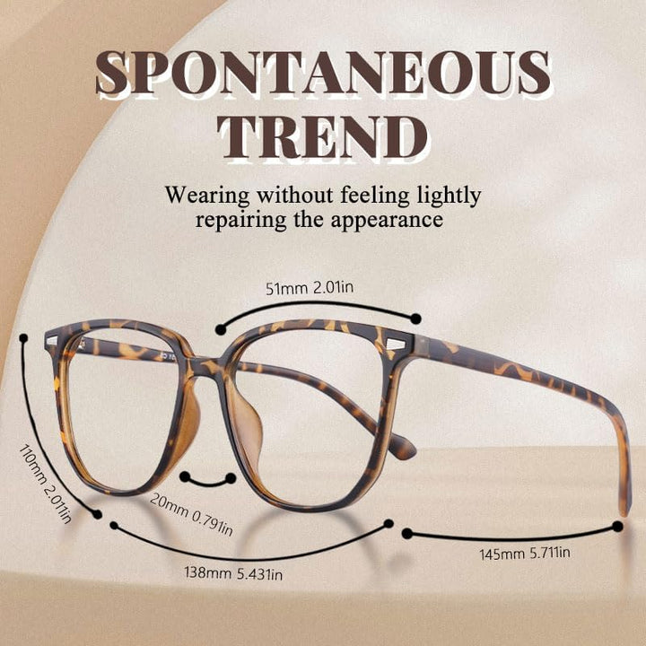 Blue Light Blocking Glasses, Computer Reading/Gaming/Tv/Phones Glasses for Women Men, anti Blue Light Glasses,Non-Prescription Lens anti Glare anti Headache Eyestrain Eyeglasses