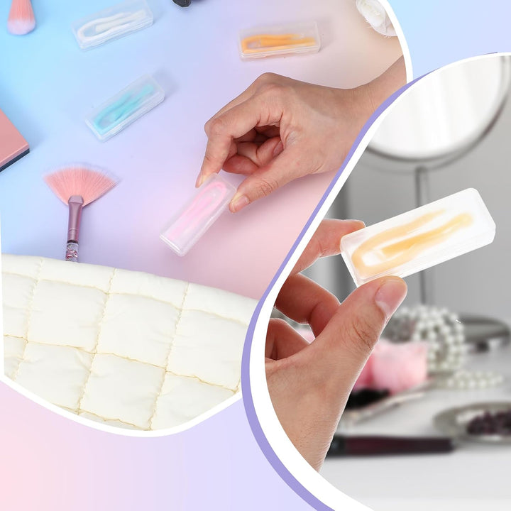 8Pcs Contact Lens Remover Tools,Contact Lenses Applicator,Portable Hard & Soft Lens Remover Suction Holder Inserter Tool with Tweezers & Storage Case for Soft Lenses(White,Pink,Blue,Orange)