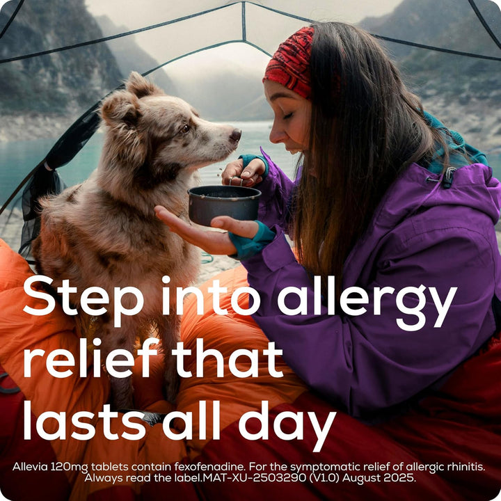 Hayfever Allergy Tablets, Prescription Strength 120 Mg Fexofenadine, 24Hr Relief Acts within 1 Hour, Including Sneezing, Watery Eyes, Itchy and Runny Nose, 30 Tablets