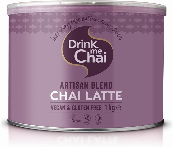 Artisan Blend Chai Latte 1Kg (Pack of 1), Just Add Milk, Vegan & Gluten Free Chai Latte Powder (50 Servings Total)