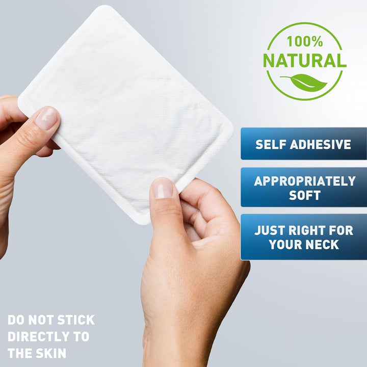 Neckwarmer - 3 Pieces - EXTRA WARM - Adhesive - Body Warmer - 18 Hours Pleasant Warmth - Instant Heat - Air Activated - Purely Natural