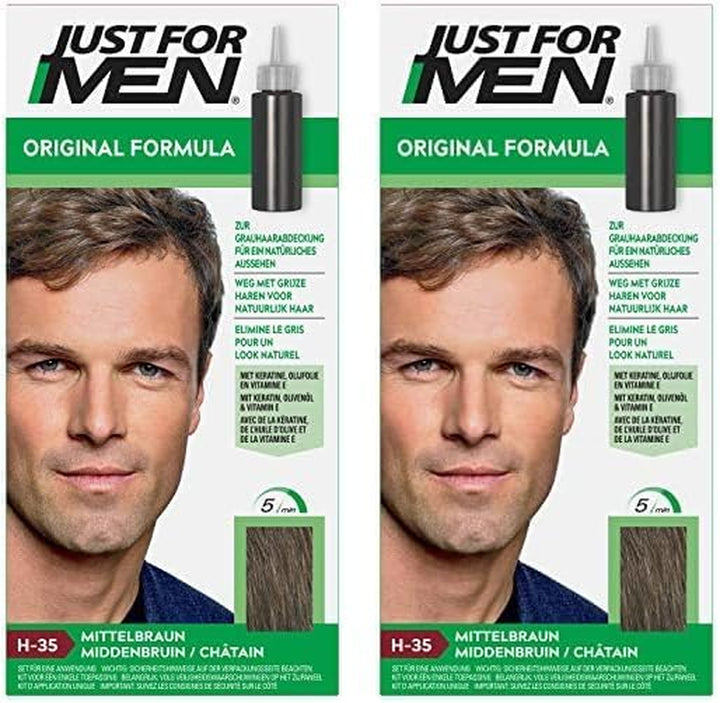 Original Formula Dark Brown Black Hair Dye, Restores Original Colour for a Natural Look � H45