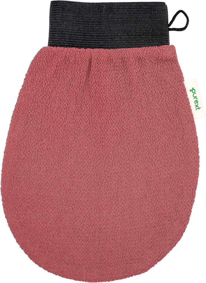 3 Exfoliating Gloves - Kessa Hammam Body Scrubber - Fake Tan Remover Exfoliator Mitts (Mixed)