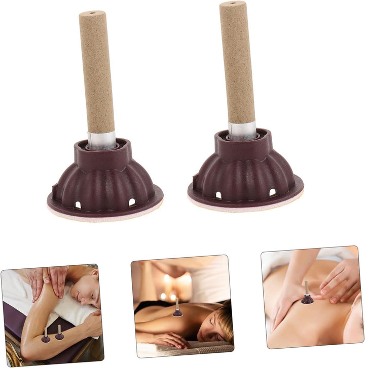 50Pcs Professional Moxibustion Accessory Thickened Moxa Sticks for Traditional Moxibustion