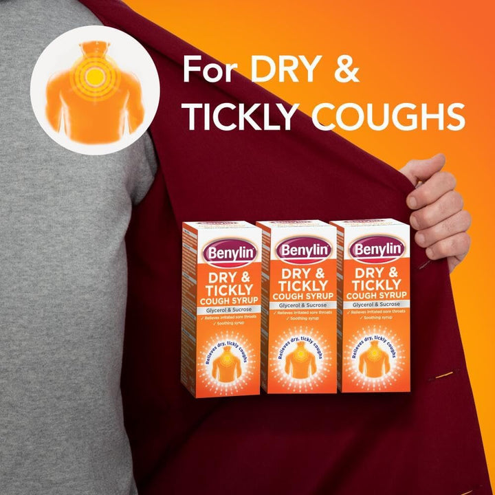 Dry and Tickly Syrup, Targeted Relief for Your Cough, Medicine for Adults and Children, 150 Ml