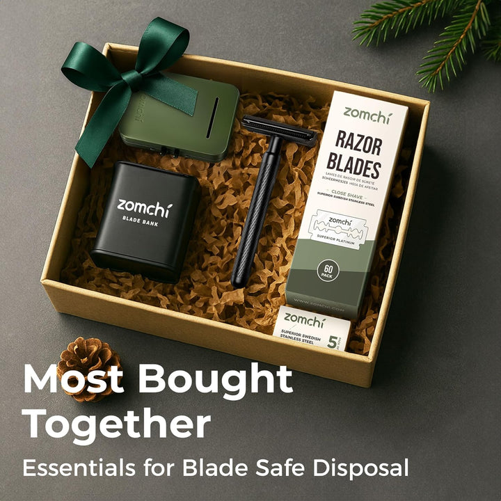 Razor Blade Bank for Safety Razor Blade Storagement, Used Double Edge Safety Razor Blade Disposal Case