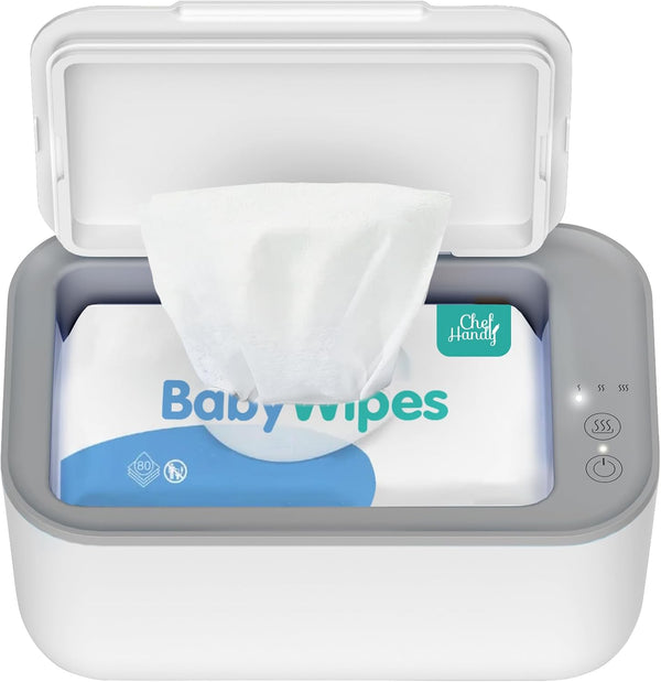 Baby Wipe Warmer, Wipe Warmer and Baby Wet Wipes Dispenser, Smart Precise Temperature Control Large Capacity Evenly Overall Heating Silence, Wipes Warmer for Babies Portable Wipe Warmer (White)