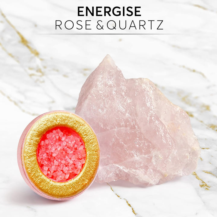 Crystal Shower Steamers Luxury Gift Set | Bath Relaxation Beauty Self Care Present | Vegan Organic Shower Bombs, 8X45G