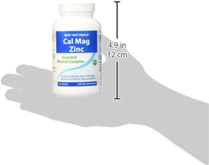 Calcium Magnesium Zinc Essential Mineral Complex 180 Tablets