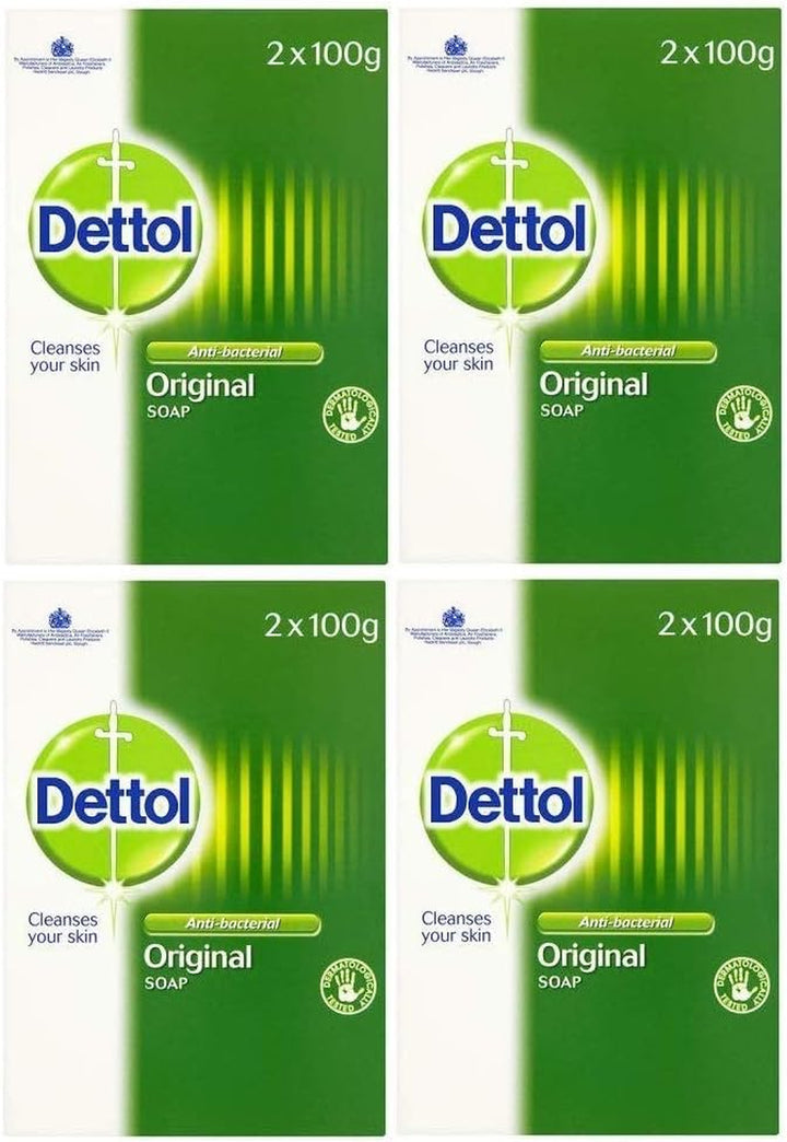 Antibacterial Soap Bar Multipack, 2 X 100G, Total 200G, Body Cleanser, Disinfectant, Kills 99.99% of Germs, Effective Wash, Hygiene Essential