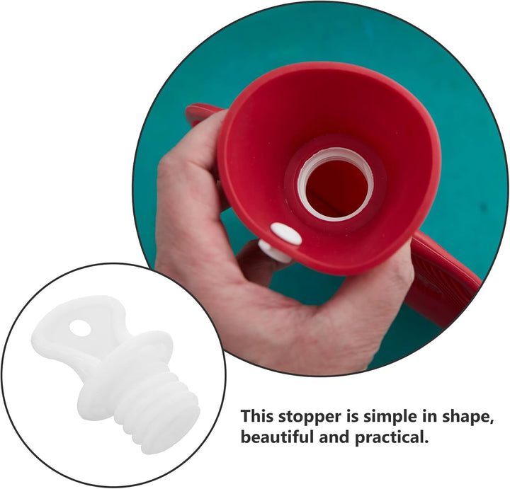 Hot Water Bottle Plug 2Pcs Hot Water Bottle Stopper Rubber Small White Cover Lids