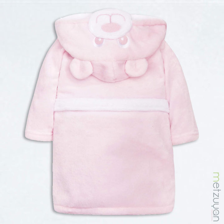 Baby Boys & Girls Teddy Bear Novelty Hooded Dressing Gown with Pockets and Ears