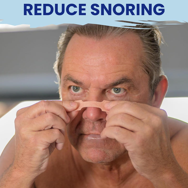 Nasal Strips Large 60 Pack | Nose Strips for Breathing, Snoring & Better Sleep | Instantly Relieves Congestion, Drug-Free, and Strong Hold for Men & Women by