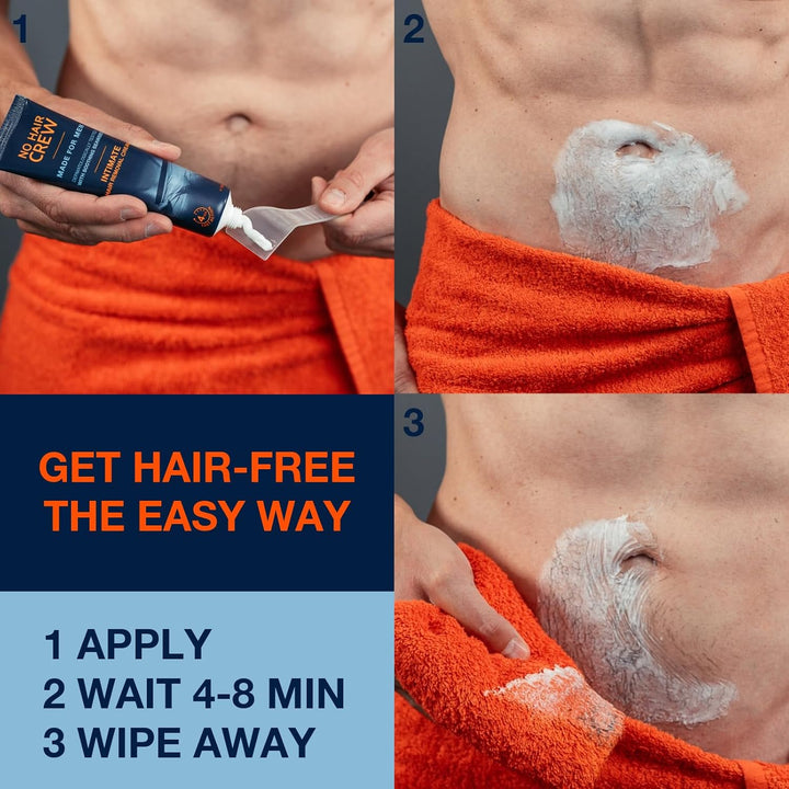 Intimate Hair Removal Cream for Men – Extra Gentle, Fast & Painless Depilation for Groin, Scrotum, Buttocks & Pubic Area – 100 Ml