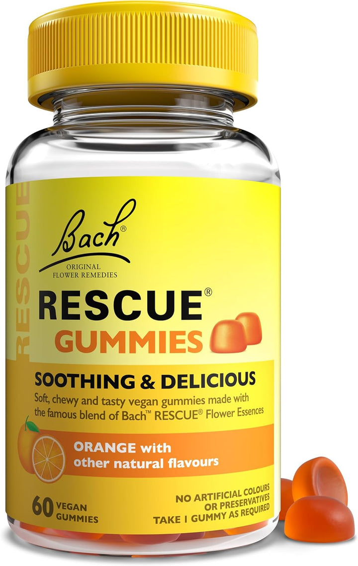 Night Gummies | Natural Bedtime Support | Bach Original Flower Essences | 60 Vegan Raspberry Flavoured Gummies | Help Prepare for Restful Sleep