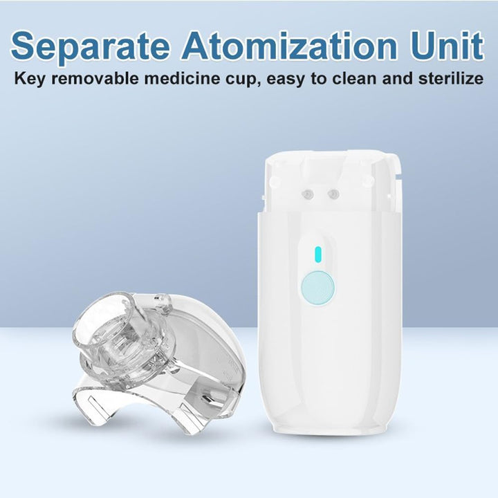 Nebuliser Machine for Kids Adults, Ultra Quiet Design, USB-C Rechargeable, Easy Clean Personal Humidifier for Home, Travel, Bedroom Use