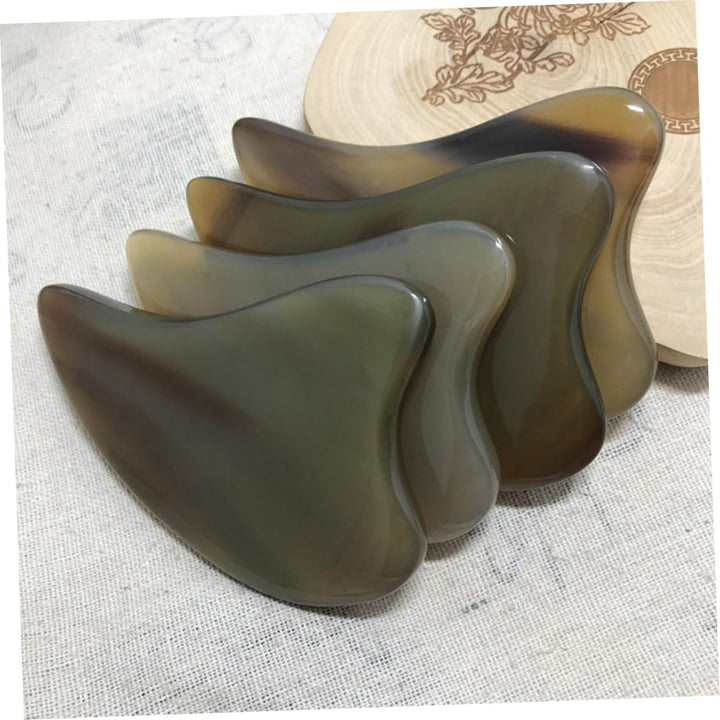 Ox Horn Guasha Massage Tool for Face and Body Thick Scraping Board with Smooth Surface Home and Salon Use Enhances and Skin Health Relief and Relaxation Aid
