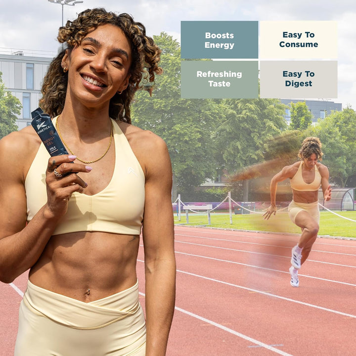 Sports Caffeine Free Quick Release Energy Gels - Berry Flavour | 24G Carbohydrates/Serve | 24 X 70G Pack | Vegan & Gluten-Free | Fast Acting Energy Source | Boost Energy & Easy to Digest