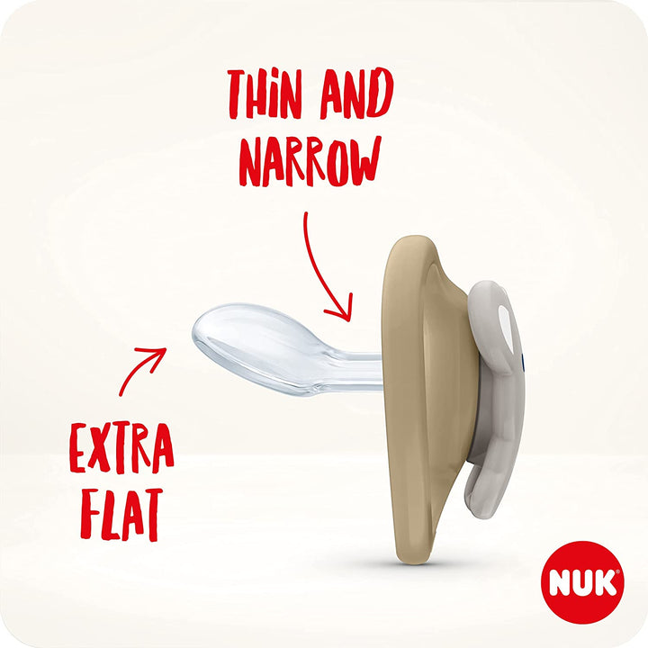 Space Day & Night Baby Dummy | 18-36 Months | Glow-In-The-Dark Soothers with Extra Ventilation for Sensitive Skin | Bpa-Free Silicone | Zebra & Lion | 4 Count