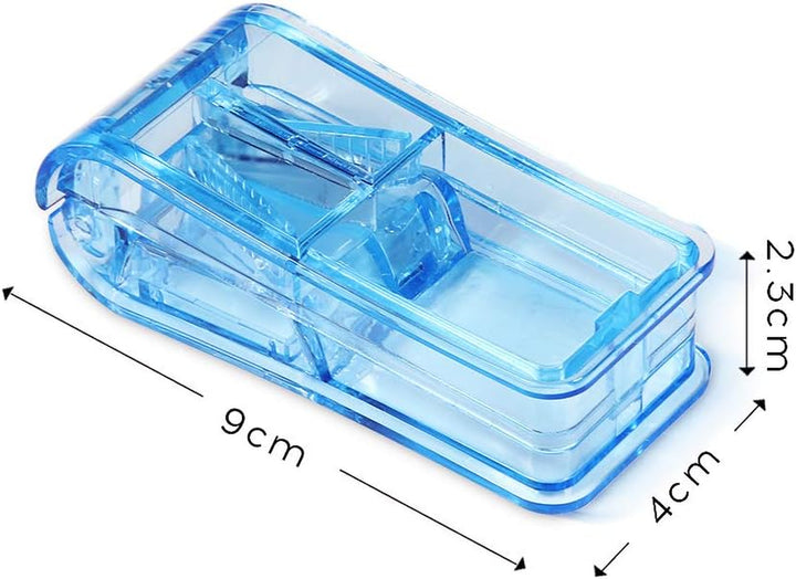 Pill Cutter, Pill Splitter with Blade for Small Pills Large Pills Cut in Half Quarter for Tablet Vitamin Medicine