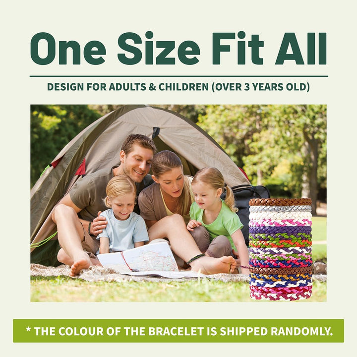 Mosquito Repellent Bracelet 15 Pack,  Mosquito Bands for Adults, Kids & Babies - Premium Quality, Deet-Free Natural Wristbands, Protection Insects up to 300 Hours