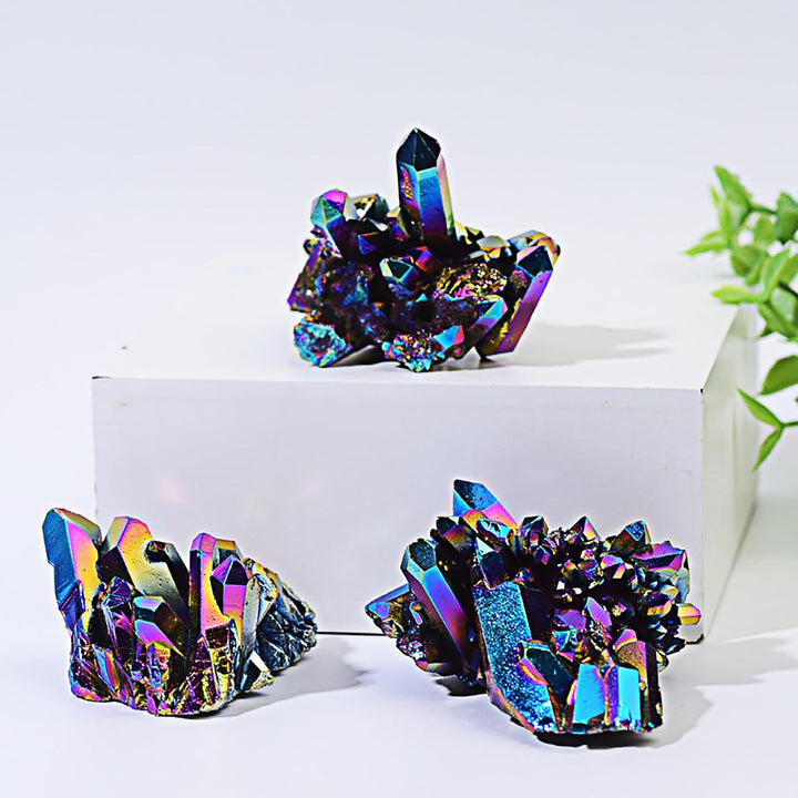 10Pcs Healing Crystals Set Real Crystals Stones Kit, Chakra Crystals Gemstones Amethyst Clusters,Geode Crystals,Chakra Necklace Witchcraft Crystals Gifts Beginners Gifts for Women