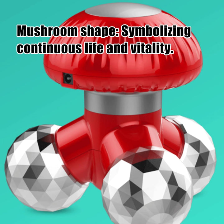 Handheld Massager -Shoulder Relaxation, Mushroom Shape Massager, Cordless Muscle Relaxer | Vibrator Roller Back Massagers Handheld for Neck Shoulder Back Hand Foot Women Men Adult