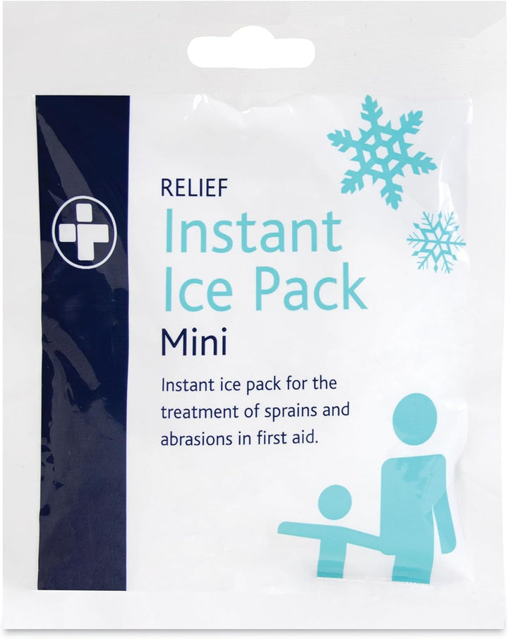 200G Relief Instant Ice Pack - Disposable Cold Therapy Ice Packs, Instant Pain Relief for Back, Neck, Ankle, Sprains, Abrasions, Headaches and Toothache (Pack of 10)