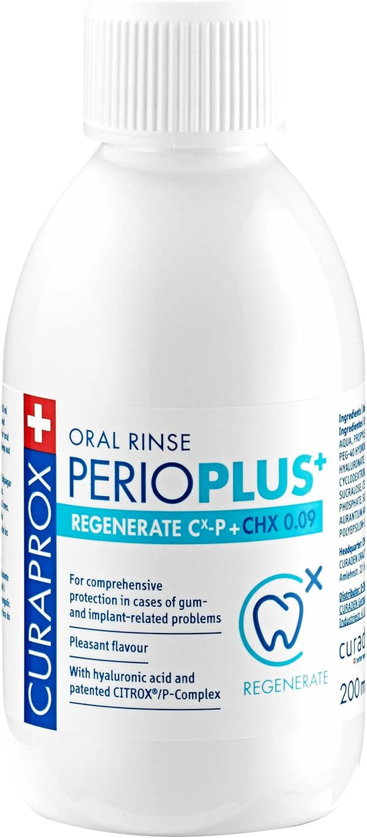 Perioplus+ Regenerate Mouthwash, 200Ml - Antiseptic Mouthwash for Gum Disease & Enamel Repair.