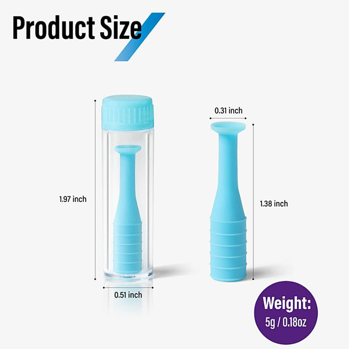 2 Pcs Silicone Contact Lens Inserter Contact Lenes Suction Holder Contact Lens Remover Tool with Storage Case for Family Travel