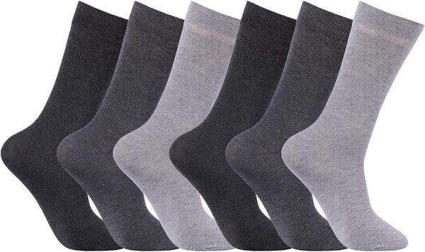 Diabetic Socks for Men Wide Elastic Cotton Neuropathy Loose Top Soft Grip Oedema Friendly Swollen Feet Legs Non Elastic Socks Size UK 6-11