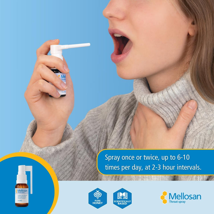 Throat Spray 15Ml – Natural Sore Throat Relief with Honey, Thyme & Camomile – Ideal for Singers, Teachers & Speakers – Soothes Tickly and Irritated Throats