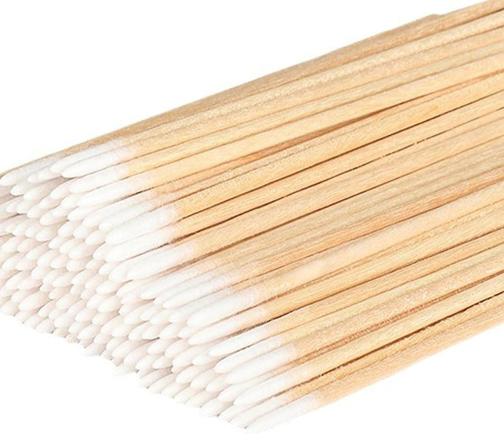400 Pcs Cotton Swab,Cotton Buds,Cotton Tipped Applicator,Cotton Swabs Wood Sticks for Eyebrow Tattoo Beauty Make-Up Color Nail Seam Dedicated Dirty Picking Sticks,Nail Seam Dedicated Dirty Picking