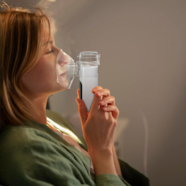 Nebuliser Machine for Adults & Kids,Efficient & Quiet Portable Nebuliser Handled Nebulizer for Home & Travel