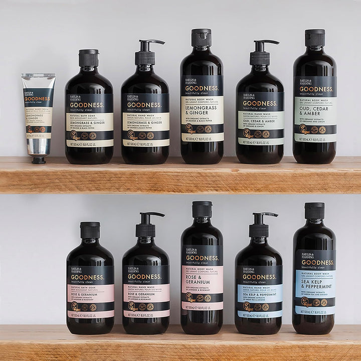 Goodness Lemongrass & Ginger Bath Soak, 500 Ml (Pack of 3) - Vegan Friendly