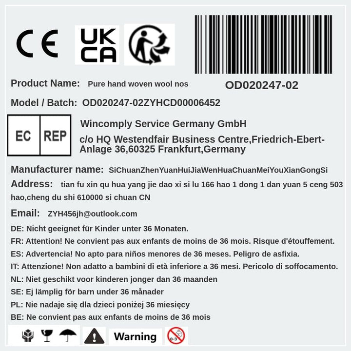 Knitted Nose Cover Soft Warmer Portable Reusable Adults Kids Skiing Safety Nasal Protector Winter Sports Gifts , Red