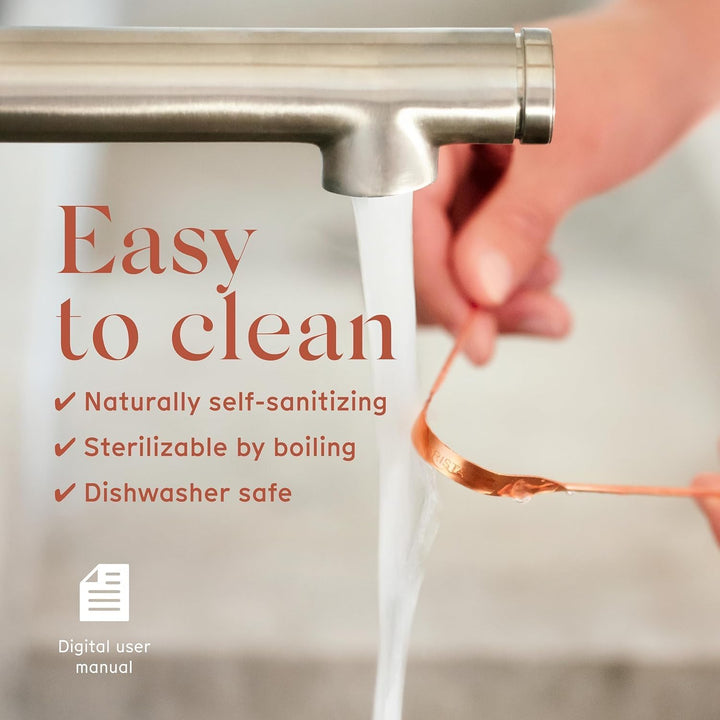 Arista Tongue Scraper 1 Pack, Tongue Cleaner for Adults, Copper Tongue Scraper, Bad Breath Treatment for Adults, Ayurveda Products, Oral Care Product