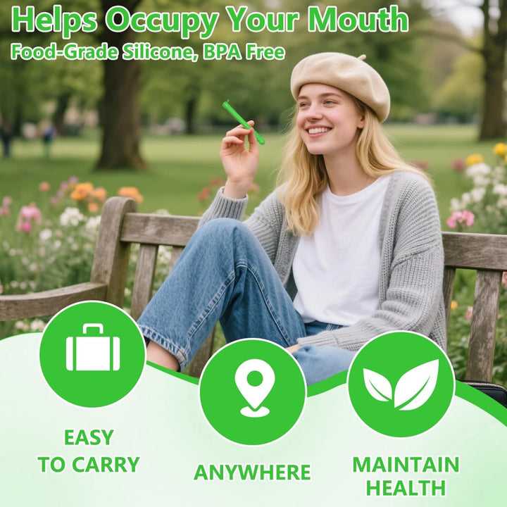 6PCS Chewable Essential Oil Breath Stick,Portable Aromatherapy for Fresh Breath,Essential Oil Inhaler for Respir/Atory Support,Chewable Breather Sticks,Chewable Puffer,Stress Relief,Can Take Anywhere