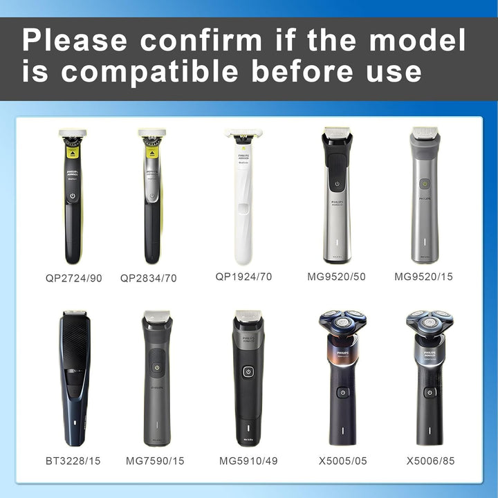 One Blade Charger for Philips, 5V Charger Compatible with Philips QP2724 QP2834 QP1924 MG9520 MG7950 MG5910 BT3238 X5005 X5006