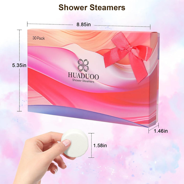Shower Steamers Aromatherapy Birthday Gifts for Women and Men,30 Pack Shower Bombs for Stress Relief and Relaxation,Self-Care,Organic Essential Oils Relaxation Home SPA for Mothers Day Gifts