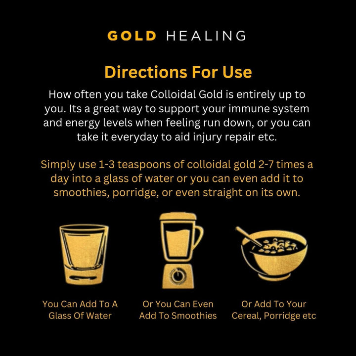 True COLLOIDAL Gold 500Ml - 99.99% 24Ct Pure Gold, Superior Concentration, High 60Ppm Made in the UK