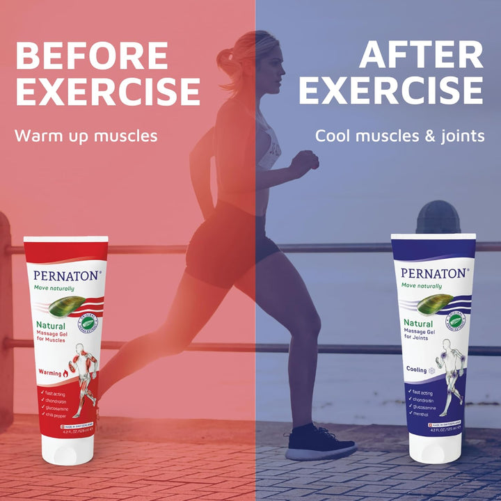 Natural Warming Gel for Muscle Massage, Green Lipped Mussel Gel Supports Natural Muscle Relaxation, with Original Perna Extract, 125Ml