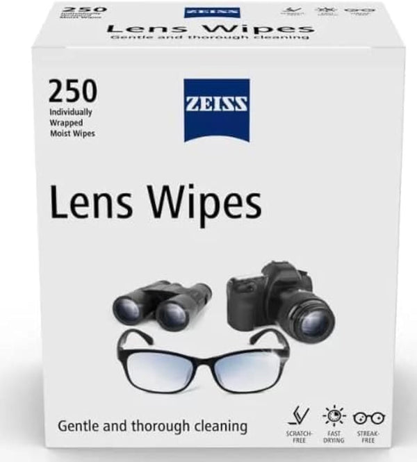 Lens Wipes Pack of 250 Individuly Wrapped Wipes
