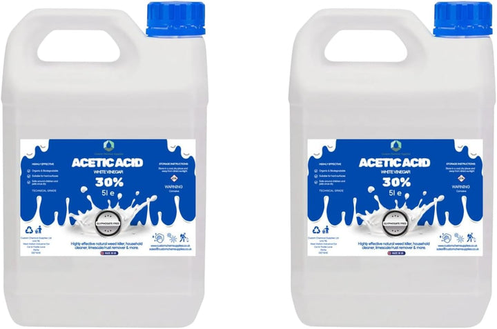 White Vinegar, 30% Acetic Acid, 5L, Industrial Strength Cleaning Solution (1)