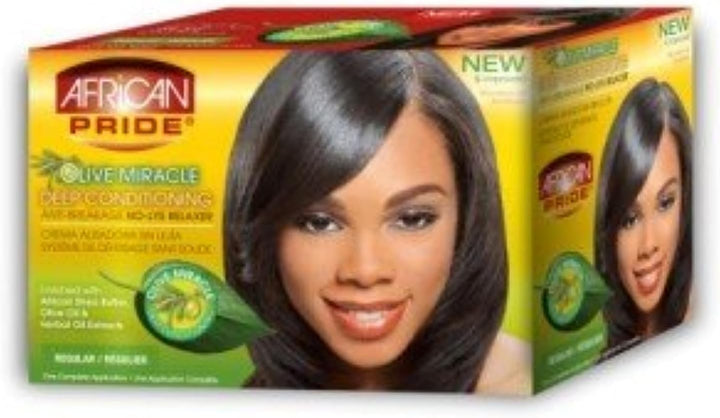 Olive Miracle Conditioning Anti-Breakage Hair Relaxer, 1 Kit