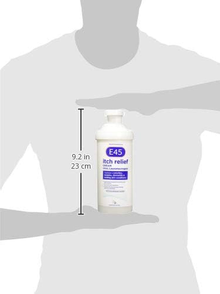 Dermatological Itch Relief Cream, Moisturising Dual Action Treatment for Itchy and Irritated Skin, 500G