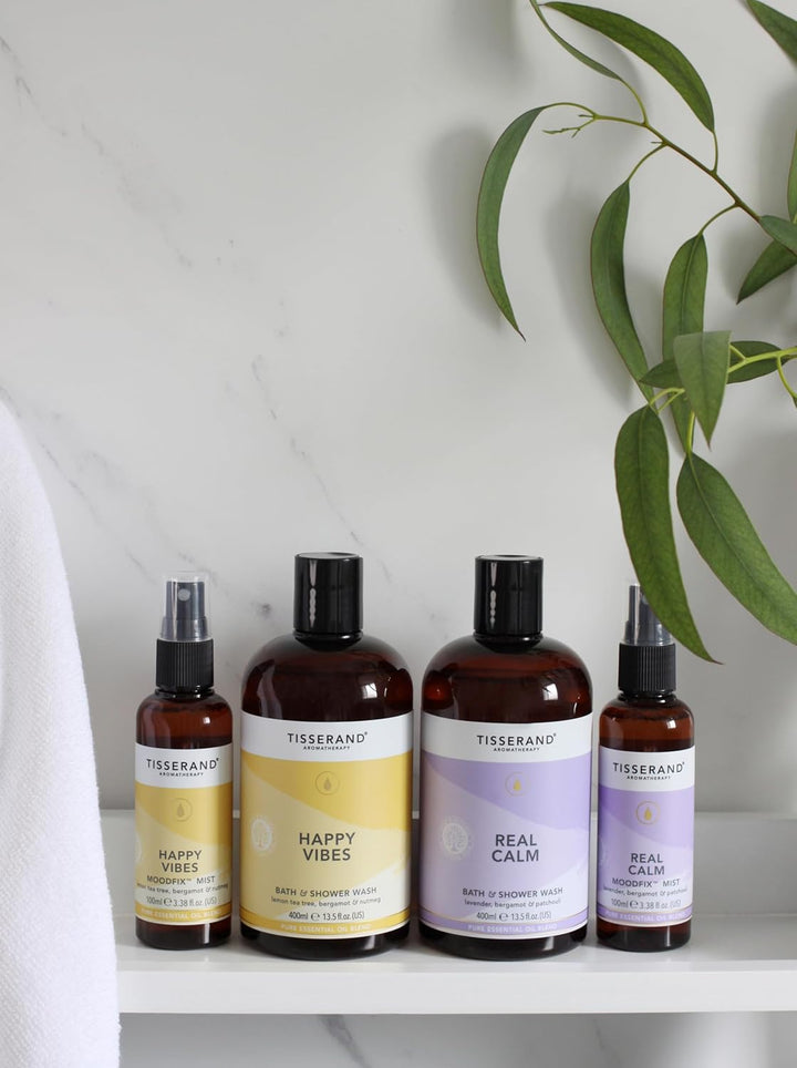 Aromatherapy - Real Calm Moodfix Mist - 100% Pure Essential Oil - Lavender, Bergamot, and Patchouli - Calming Aromatherapy - 100Ml