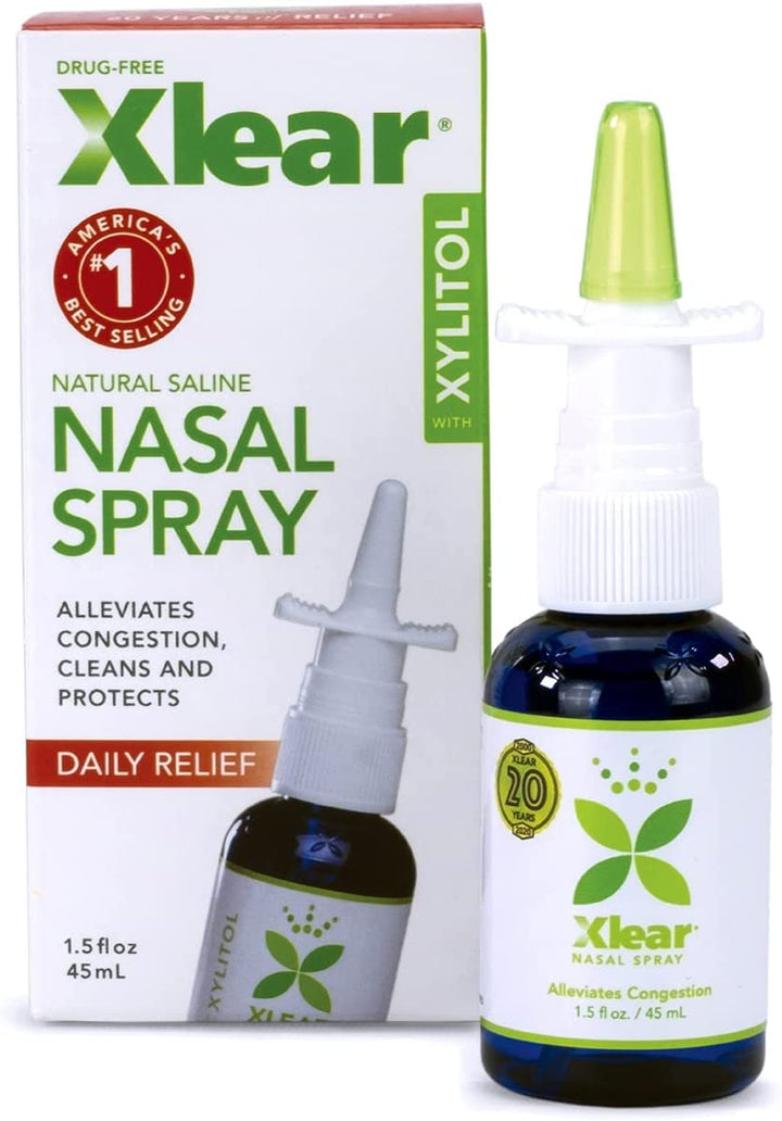 Natural Nasal Spray with Xylitol, 1.5 Fl Oz (Pack of 1)