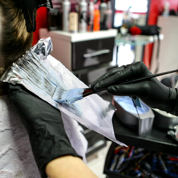 18 Pcs Tools for Hair Colouring Kit, Dying, DIY Beauty Salon Bleaching, Dye Bowl and Brush, Including Mixing, Ear Cover, Shawl, Gloves, Clips